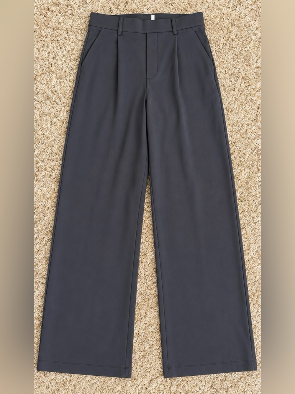 Halara Wide Leg Work Pants Women’s Small Charcoal Gray High Rise 31” NWOT